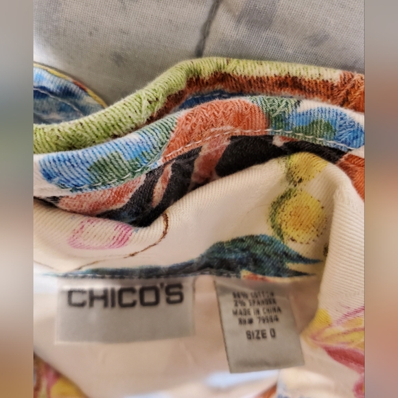 Chicos floral denium jacket - Picture 8 of 9